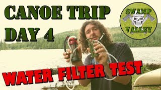 Canoe Trip day 4  TIME TO QUIT Water Filter Test Bushcraft Wild Camp [upl. by Rhodie869]