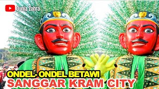 ONDEL ONDEL IKUT KARNAVAL ONDEL ONDEL JOGET Sanggar Kram City ondelondel [upl. by Htiduy]