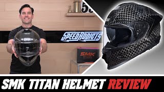 SMK Titan Helmet Review at SpeedAddictscom [upl. by Hafital269]