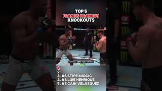 Top 5 Francis Ngannou Knockouts  The Fight Club [upl. by Aysan469]