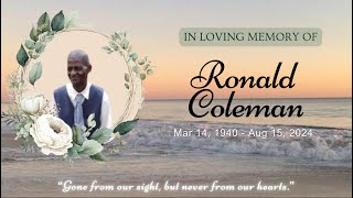 Thanksgiving Service For Life of Ronald George Coleman [upl. by Muiram]