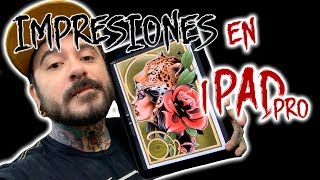 Imprimiendo mis pinturas hechas en IPAD PRO [upl. by Eadnus]