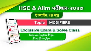 Lecture20  Modifier Day01  HSC amp Alim Exam 2023 [upl. by Ainahtan289]