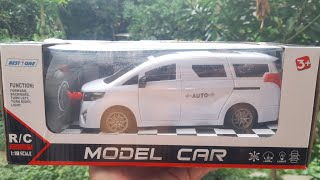 Unboxing RC Toyota Alphard Model Car Scala 118 [upl. by Nayar]