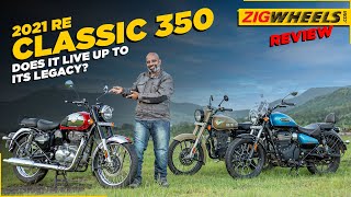 2021 Royal Enfield Classic 350 Road Test Review  Specifications Performance Exhaust amp More [upl. by Ahsiekat393]