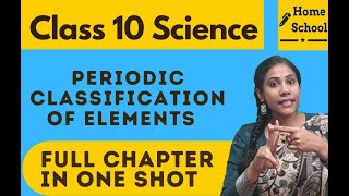 Periodic classification of elements  full chapter in one shot  class 10 science  revision [upl. by Harriman221]