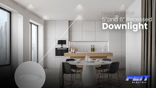 How to Install 5 and 6Inch LED Recessed Downlights [upl. by Airdni]