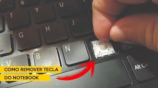 Como remover uma tecla do notebook sem estragar [upl. by Adla454]