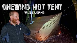 Winter camping with onewind hammock hot tent [upl. by Nalyt]