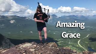 Amazing Grace on the Bagpipes on Tabletop Mountain [upl. by Nemracledairam]