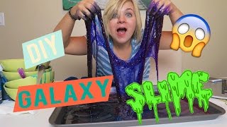 DIY GALAXY SLIME 😱 [upl. by Eirual]