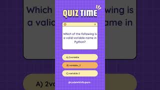 variable in python quiz z coding programming [upl. by Anahpos]