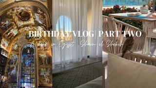 BIRTHDAY VLOG TO EGYPT SHARAM EL SHEKIH STEIGENBEGER ALCAZAR PART TWO [upl. by Irrek434]