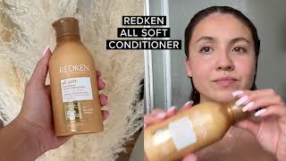 How to Use Redken All Soft Shampoo amp Conditioner [upl. by Ymmac]