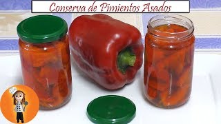 Conserva de Pimientos Asados  Receta de Cocina en Familia [upl. by Anassor605]