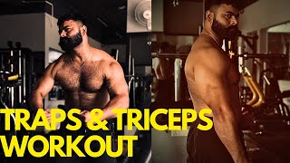 Triceps and traps workout [upl. by Somar]