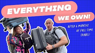 FullTime Travel Packing Update amp Tips  COMPLETE BAG TOUR 🧳🎒 [upl. by Savell]