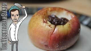 How to Make Baked Cinnamon Apples in the Microwave  TheVegetarianBaker [upl. by Jaime]