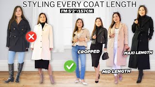 How to style different lengths of coats if you are short like me [upl. by Sanjiv]