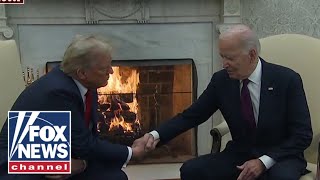 Biden congratulates Trump during historic Oval Office meeting Welcome back [upl. by Asirehc]