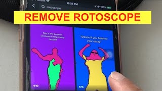 Can you really REMOVE ROTOSCOPE TikTok Filter 🤔 [upl. by Newsom]