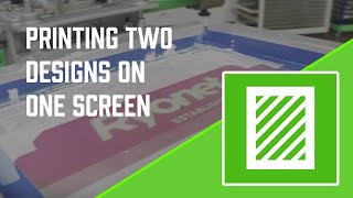 How to Screen Print Print Two One Color Designs Using one Screen [upl. by Kappel]