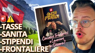 🇨🇭TRASFERIRSI in Svizzers NON conviene🇨🇭 STIPENDI TASSE SANITÁ FRONTALIERE  GUIDA PRATICA [upl. by Anirod]