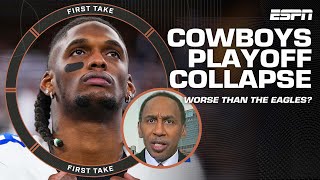 Stephen A The Cowboys collapse in the playoffs is more disappointing than the Eagles  First Take [upl. by Nalro]