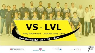 Volley Schönenwerd vs LINDAREN Volley Luzern Qualifikation NLA 202021 [upl. by Theis]