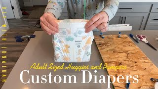 DIY  Custom Huggies and Pampers Diapers  ABDL [upl. by Aenet]