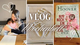 VLOG  4 Wochen nach der GEBURT  kurze Nächte Babyfußabdruck Eisbad 👶🏼🩵  LuMiLio [upl. by Anairotciv]