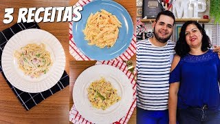 3 RECEITAS FÁCEIS E DELICIOSAS COM MACARRÃO Salada com Frango e Parisiense ft MINHA MÃE [upl. by Weidner472]