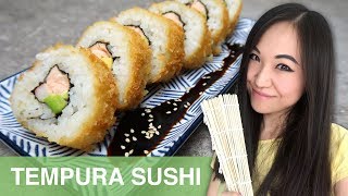 REZEPT Tempura Sushi selber machen  japanisch kochen [upl. by Zollie]