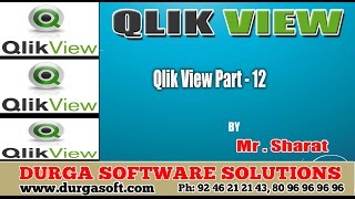 QlikView Part 12 by sharat [upl. by Nelad]