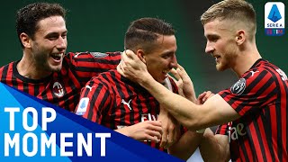 Saelemaekers and Bennacer Score First Milan Goals  Milan 51 Bologna  Top Moment  Serie A TIM [upl. by Aicetal]