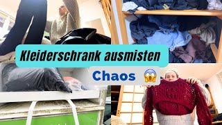 KLEIDERSCHRANK radikal AUSMISTEN amp neu organisieren 👗 Das war schon peinlich 🙈 Minimalismus [upl. by Rosabel]