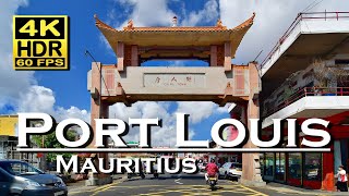 Port Louis  Mauritius in 4K 60fps HDR  UHD  Dolby Atmos 💖 The best places 👀 walking tour [upl. by Alfons]