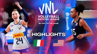 Points Scored By Italy 🇮🇹 🆚 🇺🇸 USA  Week 3  Womens VNL 2024 [upl. by Kcinemod]