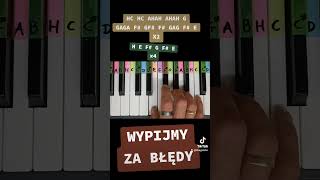 Wypijmy za błędy  Ryszard Rynkowski piano tutorial jak zagrać na pianinie darmowe nuty piano [upl. by Nanine845]