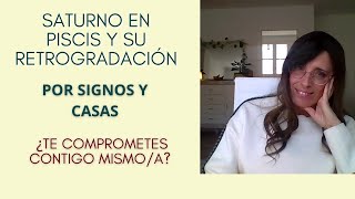 Tránsito de Saturno en Piscis🪐♓ por signos y casas y su retrogradación ⏮ [upl. by Asiuol25]