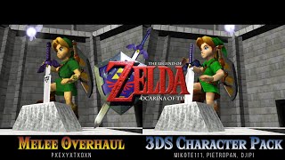 Zelda Ocarina of Time Melee vs 3DS Characters  PC Port Comparison SoH [upl. by Muhcon130]