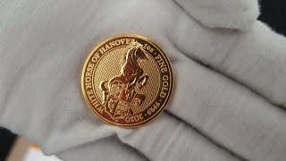 FIRST LOOK Queens Beasts 2020 quotWhite Horse Of Hanoverquot 1oz Royal Mint Gold Coin [upl. by Notniw]