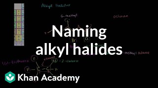 Naming alkyl halides  Substitution and elimination reactions  Organic chemistry  Khan Academy [upl. by Wyndham150]