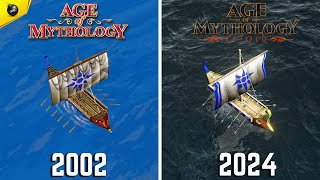 Age Of Mythology RETOLD vs ORIGINAL  Details amp Graphic Comparison [upl. by Proudlove]