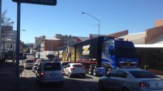 V8 Supercar Transporter Parade  Ipswich 30714 [upl. by Salisbury398]