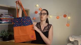 Tuto couture 9 le tote bag pliable et réversible [upl. by Haroppizt]