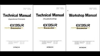 Hitachi EX135UR Technicial and Workshop Manual [upl. by Mahgirb596]