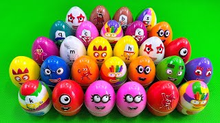 Rainbows Eggs 🌈 Cleaning Numberblocks Dinosaur Eggs with Rainbow SLIME Colorful Satisfying ASMR [upl. by Cote]