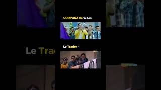 Corporate Vs Trader😜😂shorts stockmarket trading bankniftyviratkohli viralshorts virat [upl. by Lyudmila]