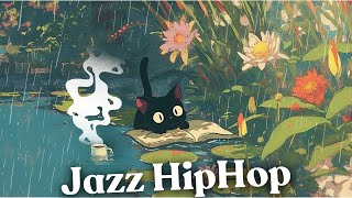 Lofi Jazz HipHop in the Rain ☂️ quotHappiness requires struggle and a cup of coffeequot [upl. by Suoirred]